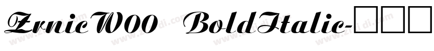 ZrnicW00 BoldItalic字体转换